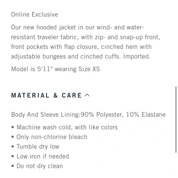 nwot Abercrombie & fitch white traveler jacket - Picture 4 of 4